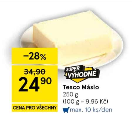 Tesco Máslo