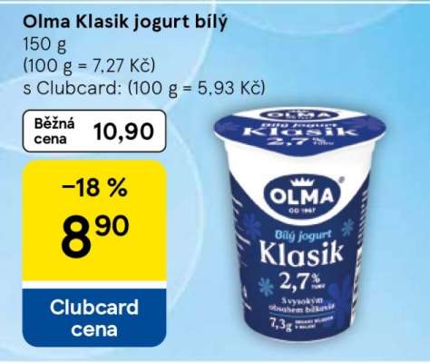 Olma Klasik jogurt bílý