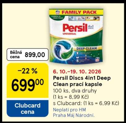 Persil Discs 4in1 Deep Clean prací kapsle
