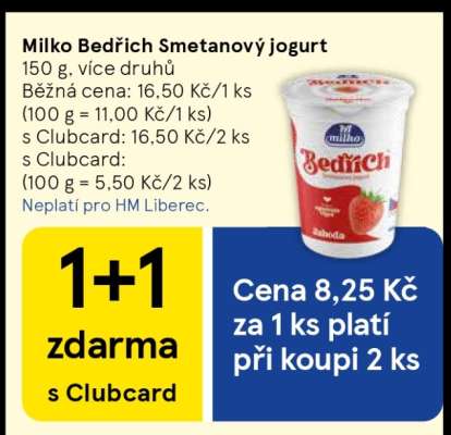 Milko Bedřich Smetanový jogurt