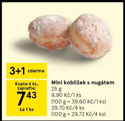 Mini koblížek s nugátem**