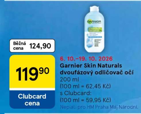 Garnier Skin Naturals dvoufázový odličovač očí