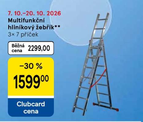 Multifunkční hliníkový žebřík