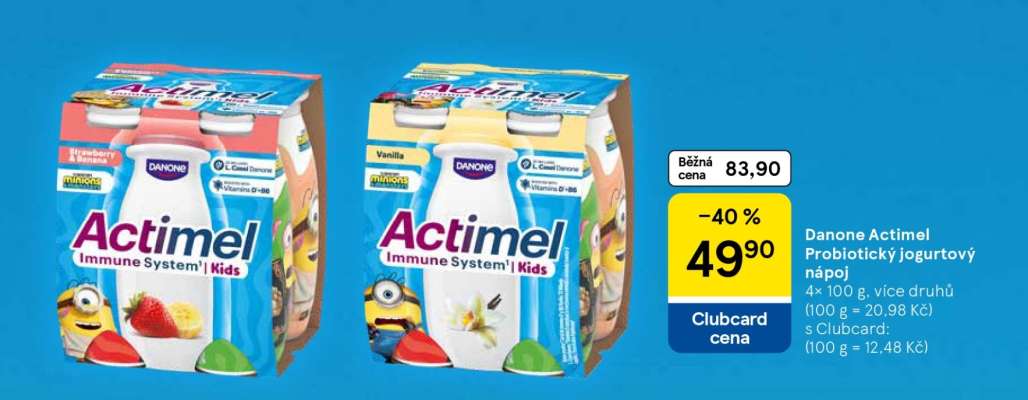 Danone Actimel Probiotický jogurtový nápoj