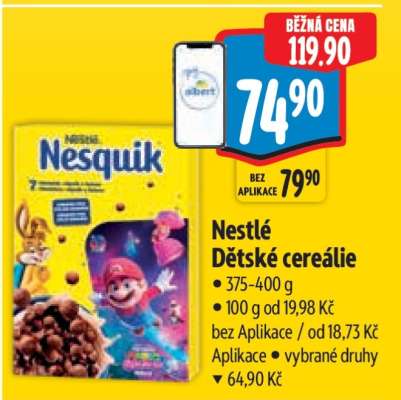 Nestlé Dětské cereálie
