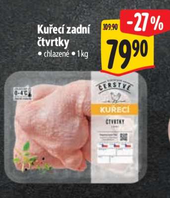 Kuřecí zadní čtvrtky
