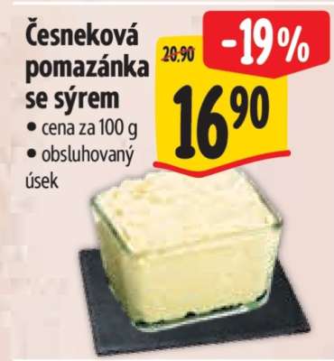 Česneková pomazánka se sýrem