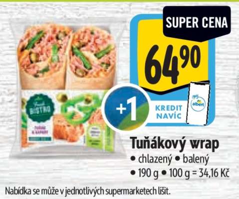 Tuňákový wrap