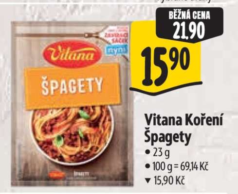 Vitana Koření špagety