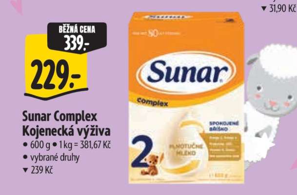Sunar Complex kojenecká výživa