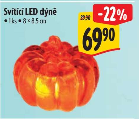 Svítící LED dýně
