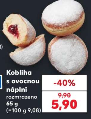 Kobliha s ovocnou náplní*