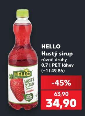 Hello Hustý sirup