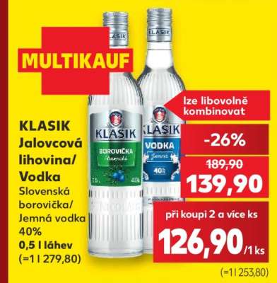 KLASIK Jalovcová lihovina/vodka