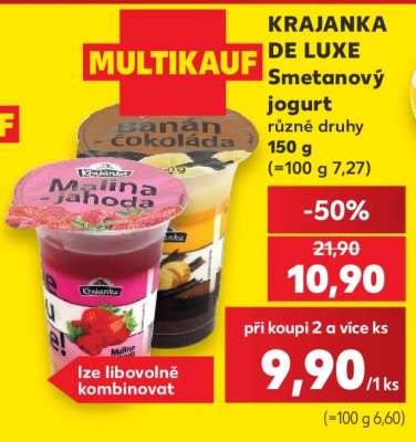 KRAJANKA DE LUXE Smetanový jogurt