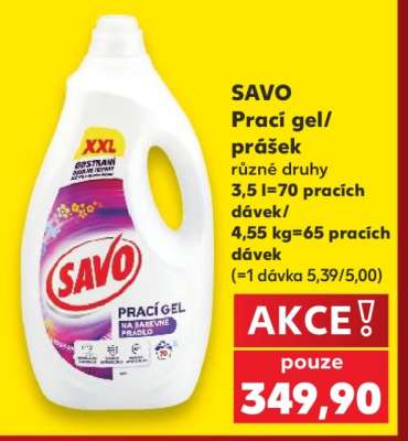 Savo prací gel/prášek