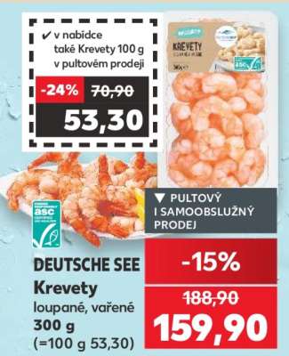 DEUTSCHE SEE Krevety loupané, vařené