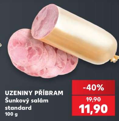 UZENINY PŘÍBRAM Šunkový salám standard 100 g