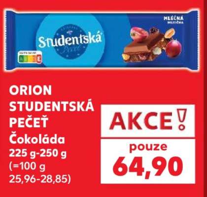 Orion Studentská pečeť čokoláda