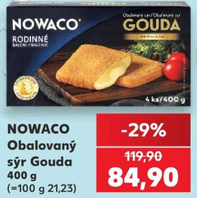 NOWACO Obalovaný sýr Gouda