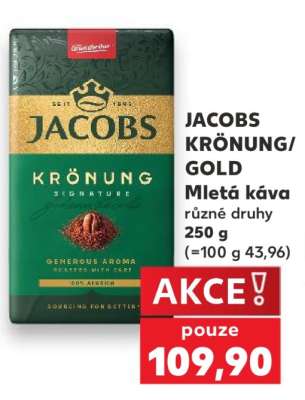 JACOBS KRÖNUNG/GOLD Mletá káva