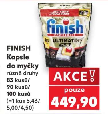 Finish kapsle do myčky,