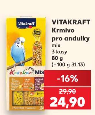VITAKRAFT Krmivo pro andulky