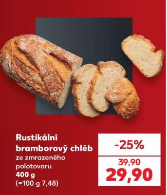 Rustikální bramborový chléb