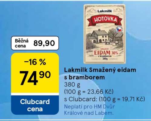 Lakmilk Smažený eidam s bramborem