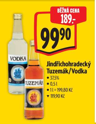 Jindřichohradecký tuzemák/vodka