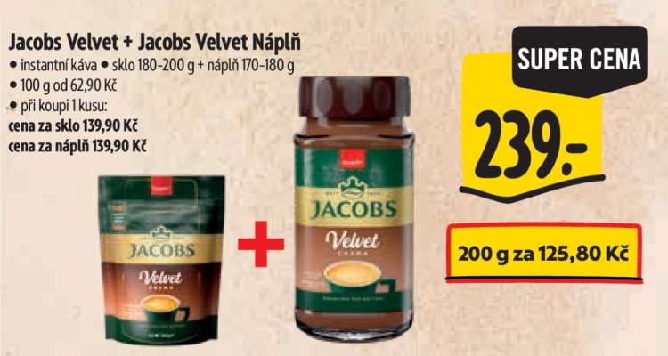 Jacobs Velvet + Jacobs Velvet náplň