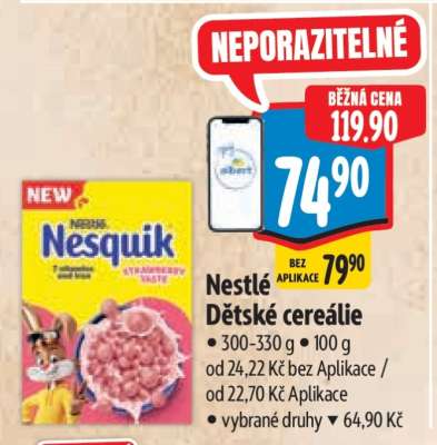 Nestlé Dětské cereálie