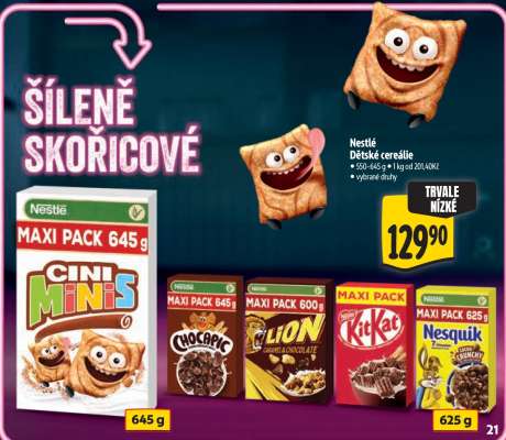 Nestlé Dětské cereálie