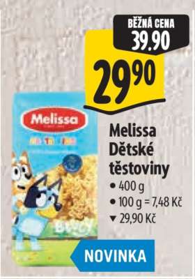 MELISSA Dětské těstoviny