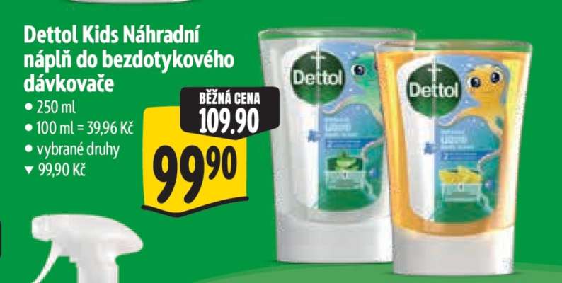 Dettol Kids Náhradní náplň do bezdotykového dávkovače