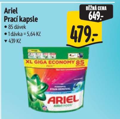 Ariel prací kapsle