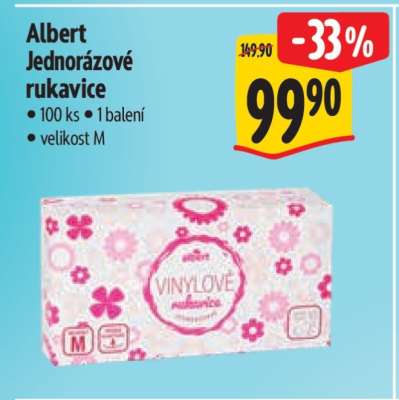 Albert Jednorázové rukavice
