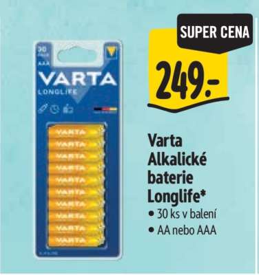 VARTA Alkalické baterie LONGLIFE