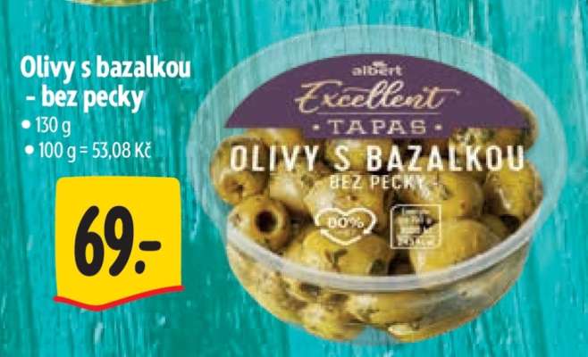 Olivy s bazalkou bez pecky