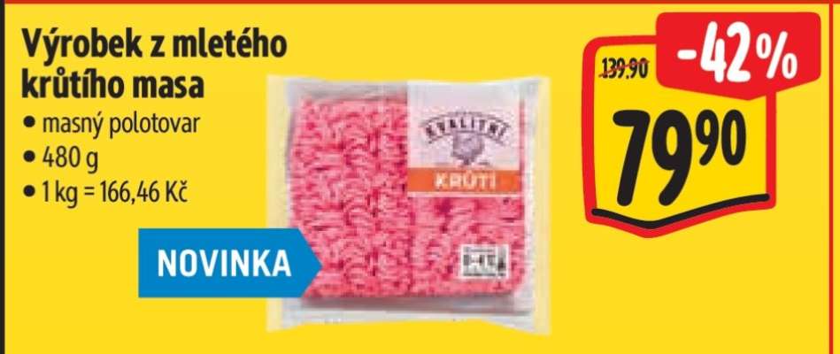 Výrobek z mletého krůtího masa