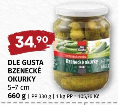 DLE GUSTA BZENECKÉ OKURKY