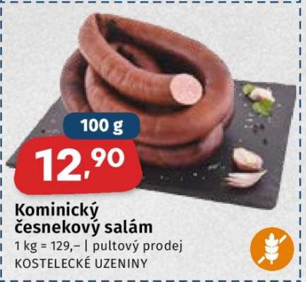 Kominický česnekový salám