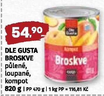 DLE GUSTA BROSKVE