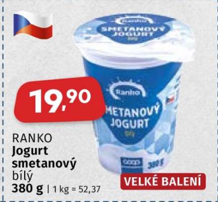 RANKO Jogurt smetanový bílý