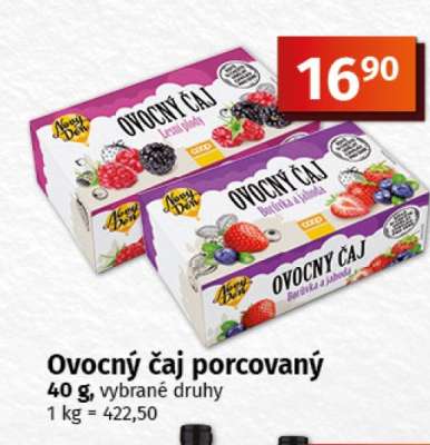 Ovocný čaj porcovaný