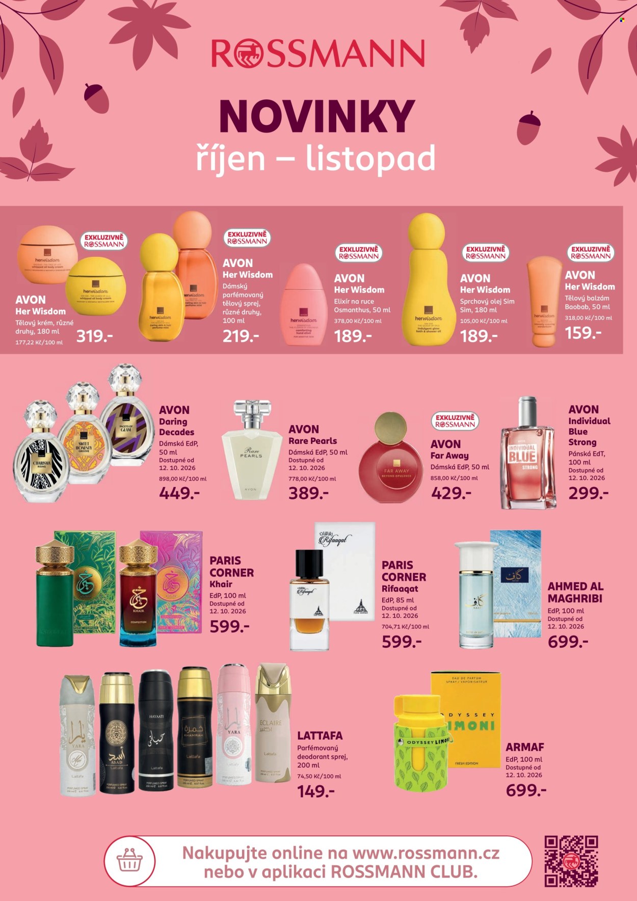 Leták ROSSMANN - 7.10.2026 - 3.11.2026. Strana 1