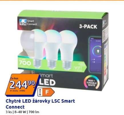Chytré LED žárovky LSC Smart Connect