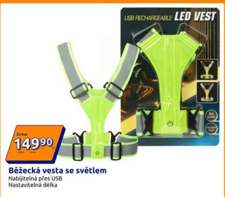 Běžecká vesta se světlem