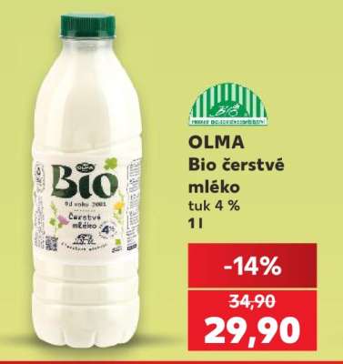OLMA Bio čerstvé mléko