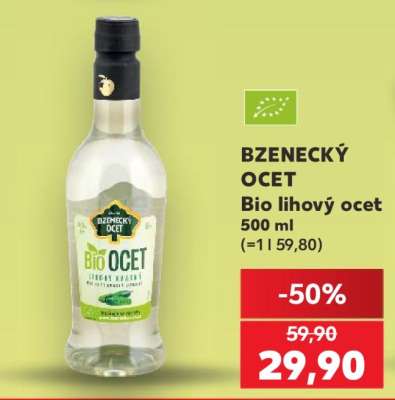 BZENECKÝ OCET Bio lihový ocet 500 ml